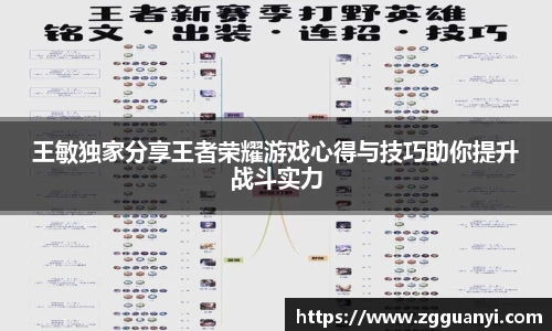 王敏独家分享王者荣耀游戏心得与技巧助你提升战斗实力