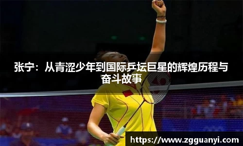 张宁：从青涩少年到国际乒坛巨星的辉煌历程与奋斗故事